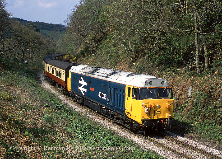 50033 at Beck Hole (NYMR) 25 April 2004