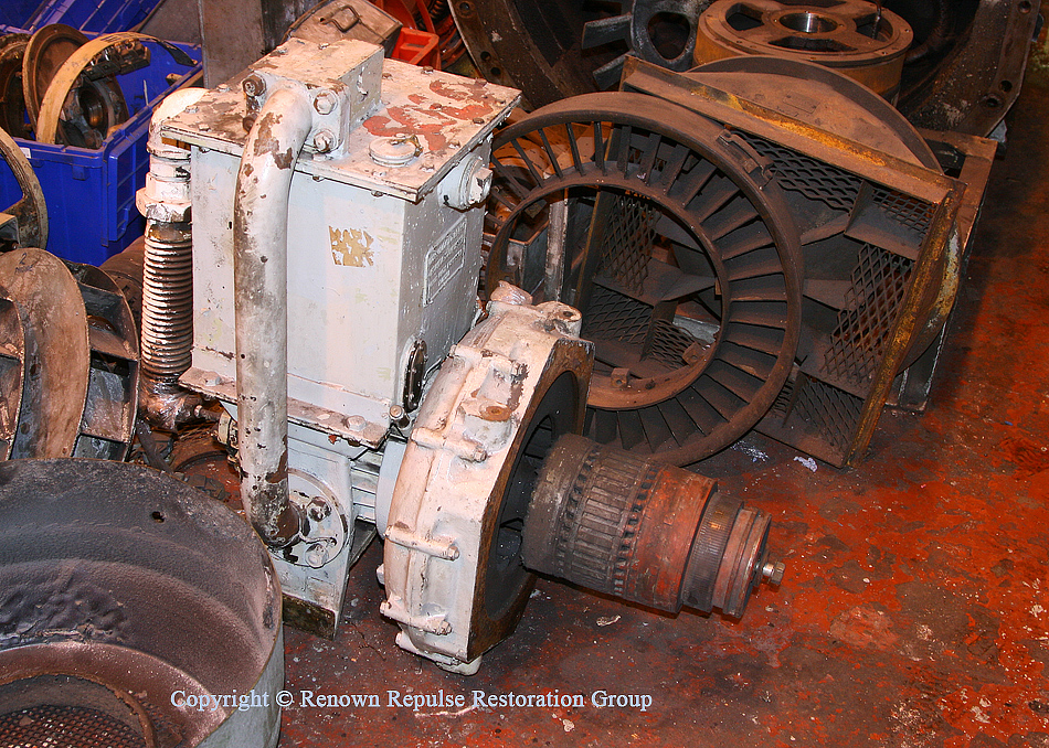 Class 37 exhauster under overhaul at Bowers