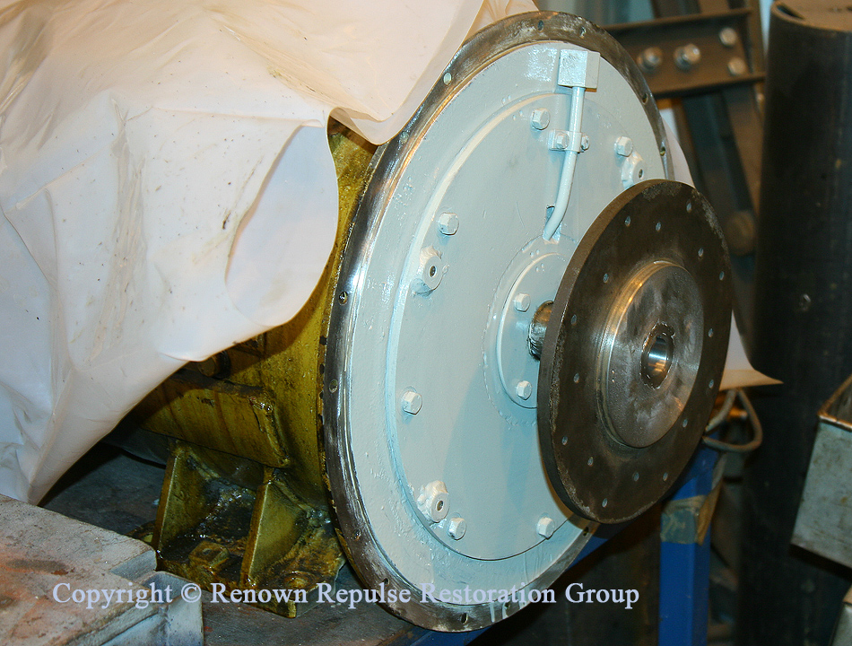 Traction motor blower being refurbished at Bowers April 2010